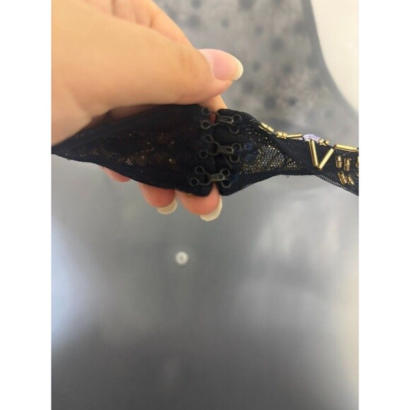 Betsy & Adam Women Navy Sequin Beaded Embellished Gown maxi Lining Dress Size 4 - Picture 13 of 16